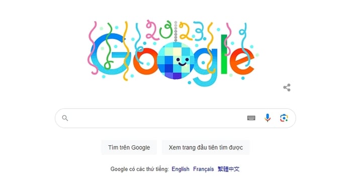 Google Doodles hôm nay 31/12 mừng Giao thừa 2023