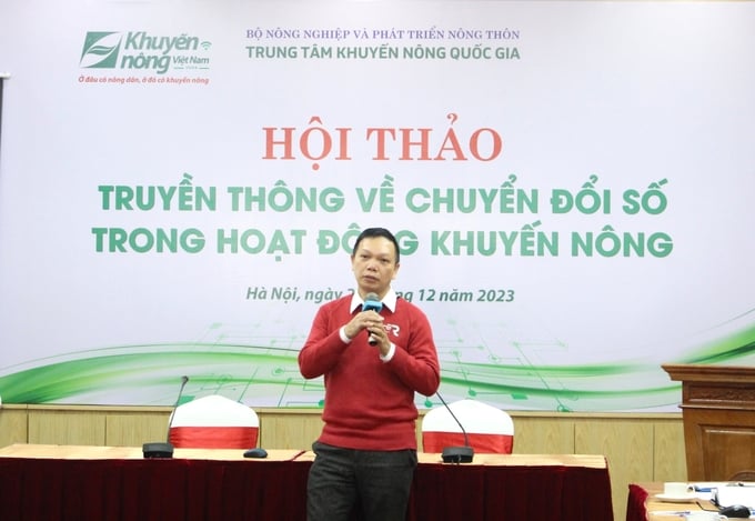 Tại hội thảo, các đại biểu đã chia sẻ, đóng góp nhiều ý kiến về nâng cao hiệu quả công tác truyền thông trong hoạt động khuyến nông gắn với ứng dụng chuyển đổi số. Ảnh: Trung Quân.