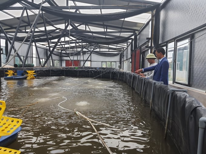 Ứng dụng khoa học kỹ thuật là một trong những biện pháp hiệu quả giúp người nuôi trồng thuỷ sản ứng phó với thời tiết khắc nghiệt và dịch bệnh. Ảnh: Vũ Cường