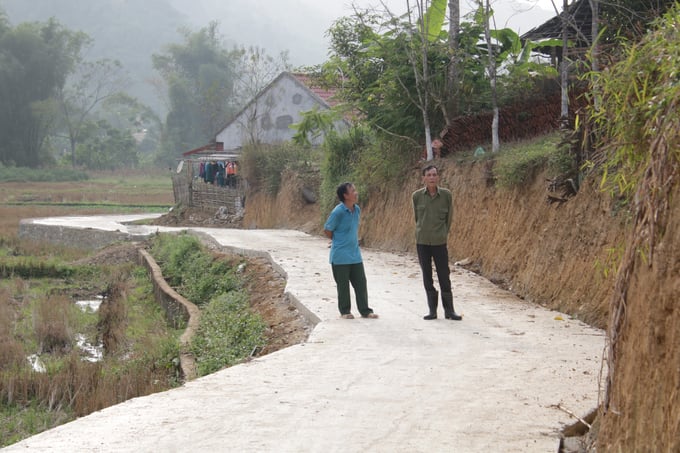 Thôn Nà Ngần là điểm sáng về phát triển kinh tế ở xã Tân Lập. Ảnh: Ngọc Tú. 