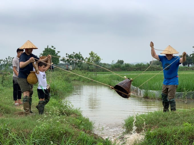 Du lịch nông thôn ở Nho Quan, Ninh Bình. Ảnh: Hoàng Anh. 