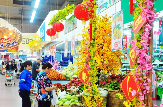 Gian hàng trái cây đặc sản vùng miền tại MM Mega Market.