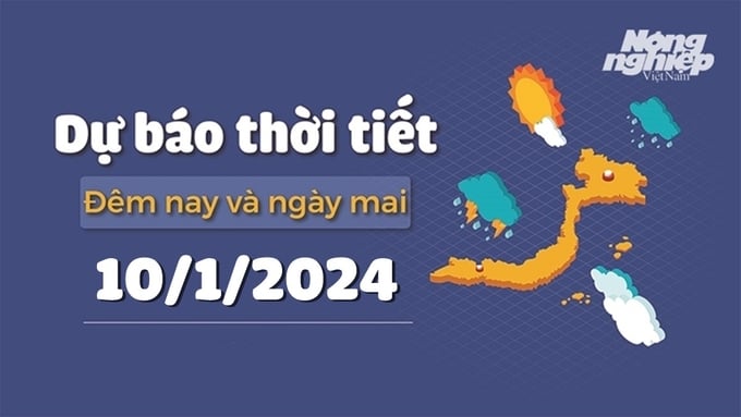 Dự báo thời tiết ngày mai 10/1/2024 tại các vùng trong cả nước