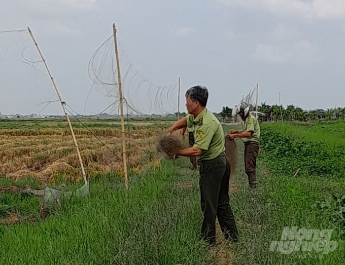 Lực lượng kiểm lâm phải rất vất vả khi đi thu giữ, huỷ bỏ.